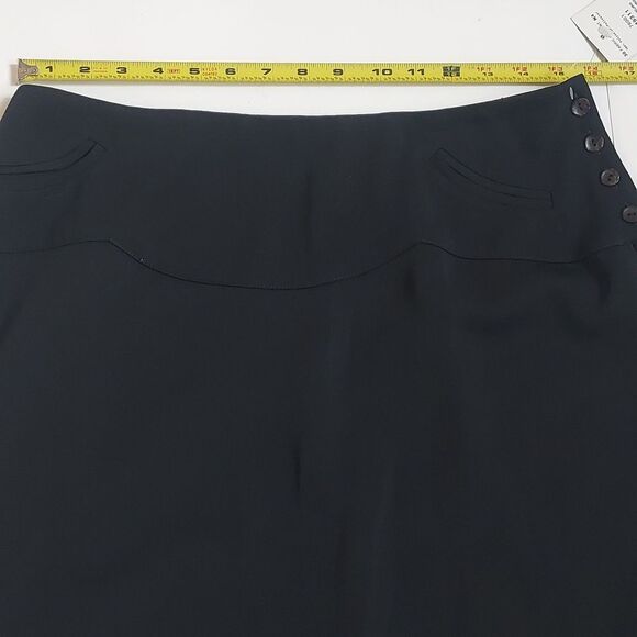 NWT Ladies Harve Benard Black Lined Knee Length Straight Skirt Size 12 - Picture 4 of 8